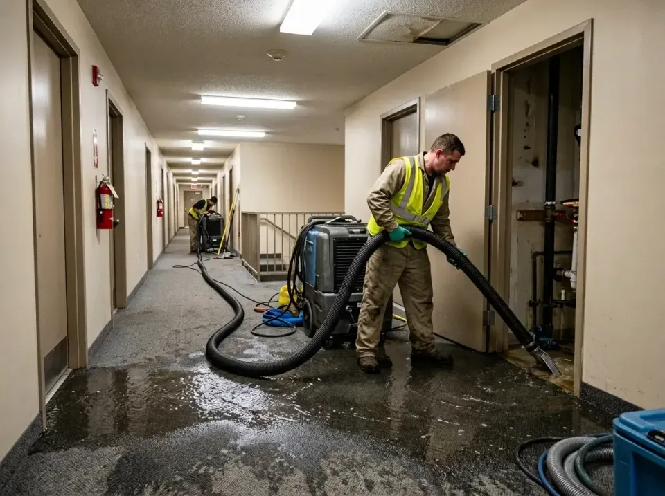 multi-unit-apartment-hallway-f-005 — frequently asked questions, Emergency Burst Pipe Water Extraction & Removal in Perrysbu…